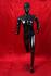 Male window dummy, black shining