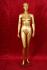 Gold female window mannequin