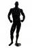 Male mannequin, faceless, black