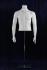 M�nnlicher Torso headless white mat mit Armen