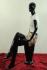 Mannequin Female, Sitting, Shining Black