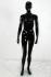 Black Mannequin, Shining, with Facial Contours