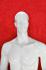 Abstract male mannequin, white shining
