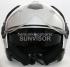 Jet Helmet, Motorcycle Helmet, Sunvisor - Silver, Size S