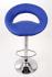 Designer Barstool blue padded height adjustable by gas lift action - 