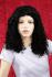 Schwarze Percke Echthaar lockig Frauenpercke echtes Haar 51 cm indisches Echthaar