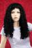 Schwarze Percke Echthaar lockig Frauenpercke echtes Haar 51 cm indisches Echthaar