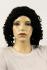 Schwarze Percke Echthaar lockig Frauenpercke echtes Haar 45 cm hangeknpft