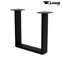 1x Kufentischgestell Tischgestell schwarz H40 x B35 cm Kufen 8x2cm Gestell H�he 72 cm Breite 80 cm Modell K�ln