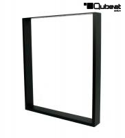 1x Kufentischgestell Tischgestell schwarz H72 x B80 cm Kufen 10x5cm Gestell H�he 72 cm Breite 80 cm Modell Mainz