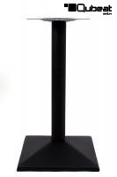 1x Tischgestell B Ware Tischfu schwarzes Gestell quadratischer Fu 72 cm Leipzig mit verstellbaren Bodengleitern