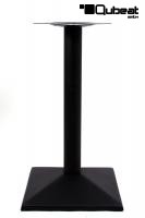 1x Tischgestell BWare Tischfu Schwarzes Gestell quadratischer Fu 105 cm Leipzig mit verstellbaren Bodengleitern