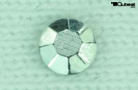 2500x Strassnieten Ziernieten Hotfix Nieten 4mm Strass Silber rund f�r Kleidung oder zum Basteln