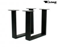 2x Kufentischgestell Tischgestell schwarz H40 x B35cm Kufen 8x2cm Hhe 40 cm Gestell Kln