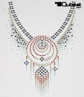 2x Strassmotiv Strass Hotfix Indianer 26x34cm B�gelbild Applikation Strasssteine f�r Kleidung