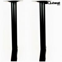 2x Tischbein 72 cm, Tischfu�, Tischgestell, schwarzes Gestell, 