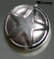 5000x Strassnieten Ziernieten Hotfix Nieten Strass Stern 6mm Silber Metall rund f�r Kleidung oder zum Basteln