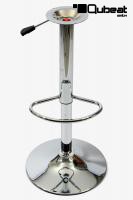 Barhocker Gestell, chrom, h�henverstellbar, Lochabstand 10 cm, extra gro�er Teller 45cm