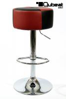 Barstool winered black height adjustable round seat classical comfortably padded - 