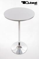 Bistro Table Silver Round Wooden Board-