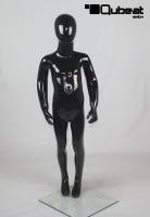 Black shining Child mannequin, faceless