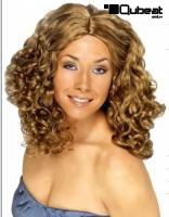 Blonde Lockenperücke