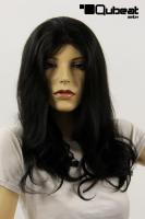 Braune Percke Echthaar lang Frauenpercke echtes Haar 41 cm handgeknpft