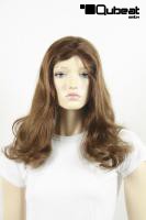 Braune Percke Echthaar lang Frauenpercke echtes Haar 50 cm mongolisches Haar