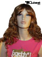 Braune Per�cke mit Locken