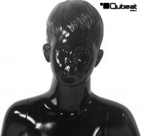 Childish mannequin, shining black