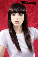 Darkbrown longhair wig with bangs