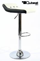 Design Barstool white black, height adjustable, seat rotates 360 - 