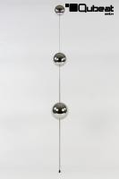 Edelstahlkugel versch. Gr��en 6/8/10cm � mit Stab L�nge 190cm