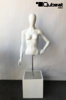 Female torso, white coloured