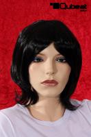 Glatte, schwarze Per�cke f�r Frauen