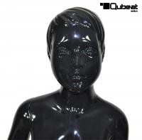 Kinder Schaufensterpuppe schwarz gl�nzend Schaufensterfigur Kind Junge modelliertes Haar
