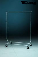 Kleiderst�nder chrom B-Ware h�henverstellbar standsicher Garderobe mit Rollen