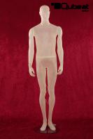 Milchig / transparente Schaufensterpuppe f�r Herrenmode B-Ware