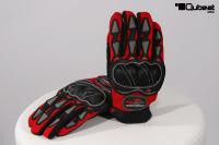 Motorcycle Gloves, Black/Red Size XL