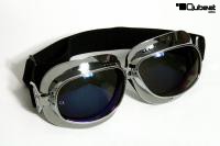 Motorradbrille Fliegerbrille Brille Chopper Biker mit Rainbow getönten Gläsern