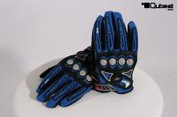 Motorradhandschuh, blau mit PVC Protektorem atmungsaktiv Gr. XL