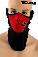 Rote Windmaske Windschutzmaske,Gesichtsmaske, Mundbedeckung, Mund- und Nasenmaske, Behelfsmaske