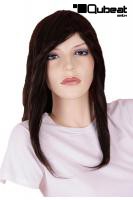 Schwarze Percke Echthaar Frauenpercke echtes Haar 31 cm Indian Remy Hair