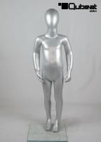 Silver Child mannequin, faceless