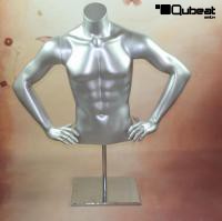 Silver male torso