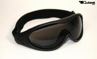 Ski and Snowboard Goggles Black, Smoke-Tinted Lenses