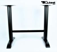 Tischgestell 72 cm, Tischfu, Gusseisen, schwarzes Gestell, 