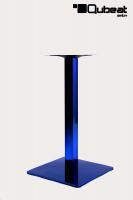 Tischgestell 72 cm, Tischfu, Saphir, blaues Gestell, Cocktailbar, quadratischer Fu, 