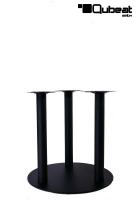 Tischgestell  Hhe 72 cm, Tischfu, schwarzes Gestell, 3 Tischbeine, runder Fu, Modell 
