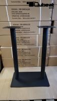 Tischgestell schwarz 97 cm 20Kg Tischfu doppel schwarz lackiert Stahl Gestell rechteckiger Fu, 